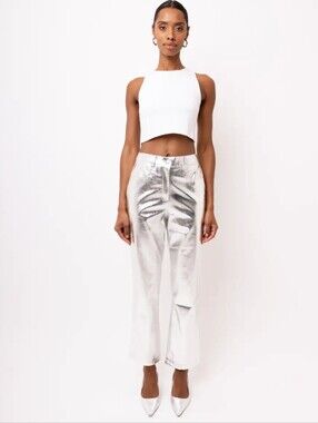 NWT Amy Lynn (UK) Silver Women's Pants